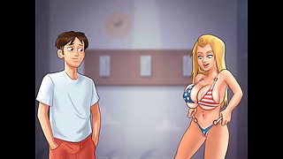 Bikini contest long, school, summertime saga long