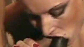 Behind the Mask, a White Man, a Black Man, and a Slut: Threesome with Anal and Wax Play.