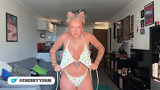 EXCLUSIVE British Bikini Try On Haul with HUGE TITS
