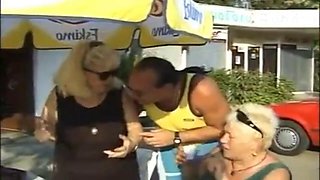 Grannies foursome: Big Tits, Blowjob  Blonde Porn