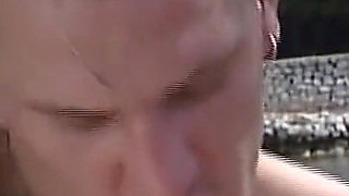 Hot Busty MILF with Hairy Pussy Fucked and Cummed in Mouth by Young Soldier