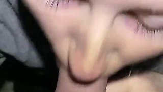 Security Guard Caught Redhead and Punished Her with Pussy Fucking on the Street