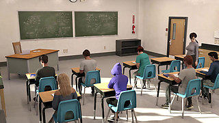 Shoretown Saga - the Teacher Seduced Her Student in the Classroom and Had Sex with Him