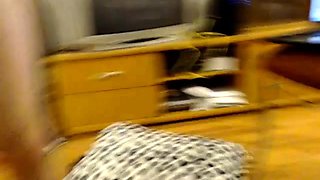 Smoking hot brunette toying tasty pussy in stockings