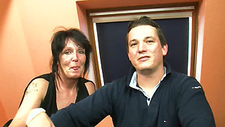 Threesome in the top floor apartment