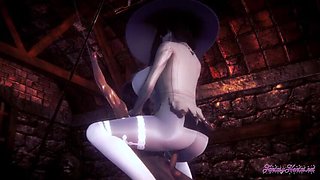 Lady Dimitrescu Footjob & Hardcore BDSM Fuck - Resident Evil Hentai Anime Porn