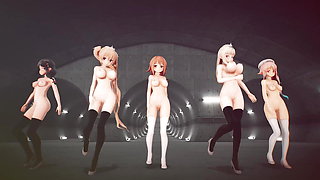 Mmd R-18 Anime Girls Sexy Dancing (clip 30)