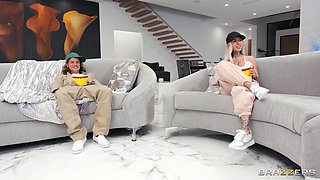 Horny wantons 3some porn emotional story