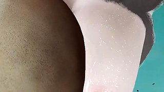 3D Huge Boobs Slut Cheating with Old Dick in the Pool