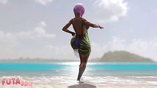 Hoochie's anal fuck action by Futa3DX