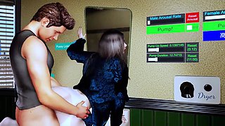 Fuck the Waitress at Public Toilet - 3D Animation 286