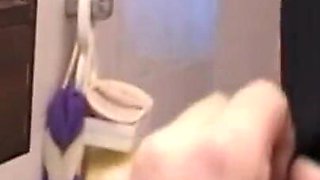 Hooded while sucking cock masturbates pussy