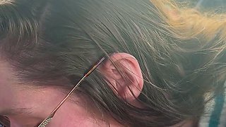Busty Czech amateur fucks outdoor in public