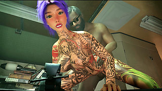 Gorgeos teen gets fucked on campervan while their road trip