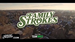 Thin teenager steals cash and gets punished by her stepdad