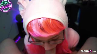 Cosplay POV PORN Cock Sucking with German Teenager