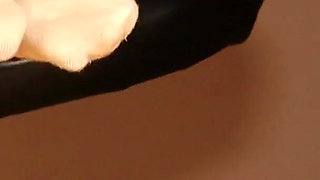 Dirty White Socks - Dangling and Foot Tease in Sweats