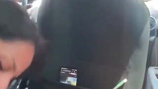 Sucked Her Stepson While the Cuckold Was Driving