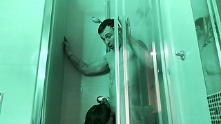 Romantic Long Kiss and Sex When We Take a Shower