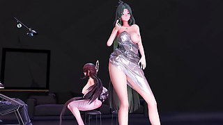 Mmd Brave Girls-rollin', Couple Dance, Korean Dance, Lingerie, Striptease