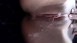 Huge Cock Slowly Penetrates Wet Pussy and Explodes with Cum