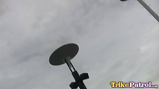 Huge Amateur Facial Dumped On Sexy Filipina Girl Trike Patrol