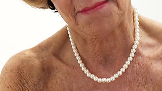 Blonde Granny Romana Cum in Mouth POV Interracial BBC Blowjob