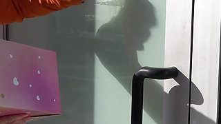 Sexy Secretary Asks Courier to Try on Gift for Her Husband.