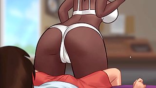 Anime, summertime saga eve, big ass latina