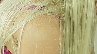 Perfect Blonde Has Fun at the Gloryhole!