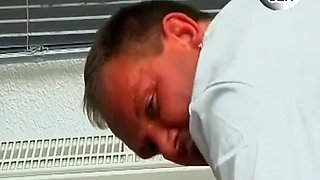 Naughty German Patient Deep Throating Patient Cock