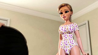 Animated FUTANARI Chicks Rough ANAL Sex