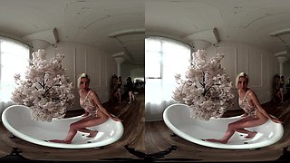 Cherry Blossom Girl - Seductive Amateur Blonde Solo In Lingerie