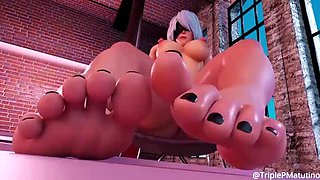 3D Foot Worship Compilation - Animated SFM Feet Blowjobs