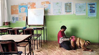 Indian school girl fuckfest in class with Bobbypranav