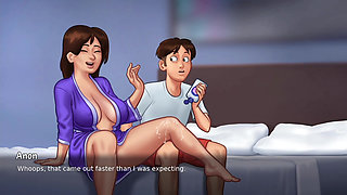 Big aunty make hot seen in summer time saga