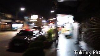Avid dude picks up a thai slut and is gonna fuck her rough
