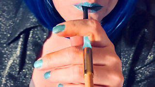 Miss Tina Snua Uses A Holder & Smokes A Superking Cigarette For Her Addicted Fans - Smoke With Me