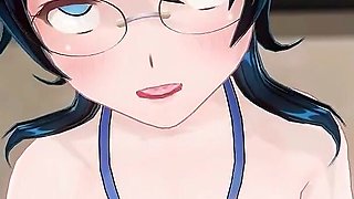 Student Cums in the Toilet with Ahegao