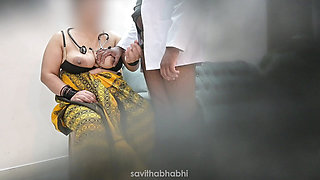 Doctor misusing poor patient in clinic