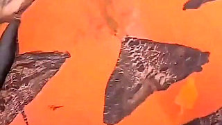 Agatha Mama on a BBC Fucking a Brazilian MILF's Halloween Jack O'lantern