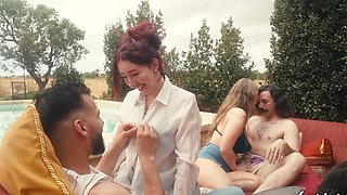 House of Love & Lustery – Ep 3 Full – Poolside Orgy