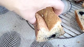 Sexy Naked Wife Prepares Food in the Kitchen