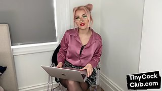 SPH amateur doll humiliates small cocks in solo video