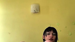 Step Sister Fingering Dick and Jerking off Foot Fetish