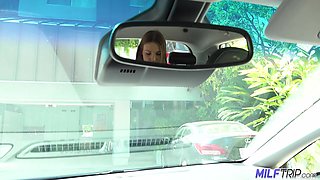 Milf Flashing Tits And Ass Attracts Horny Stud At Milf Trip