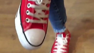 Latina in red converse preview