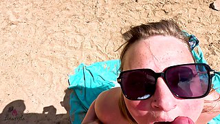 Cum Face on the Beach!!! Sex: All Full of Sperm