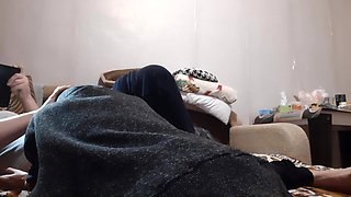 Quick Lesbian Sex on the Bed