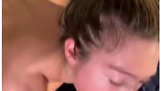 Cum Swallowing Slut Loves Giving Blowjob